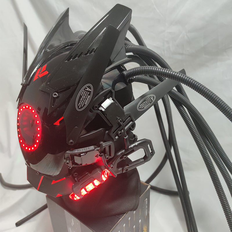 Round Lamp Braids Cyber Mask Sci-Fi Gear