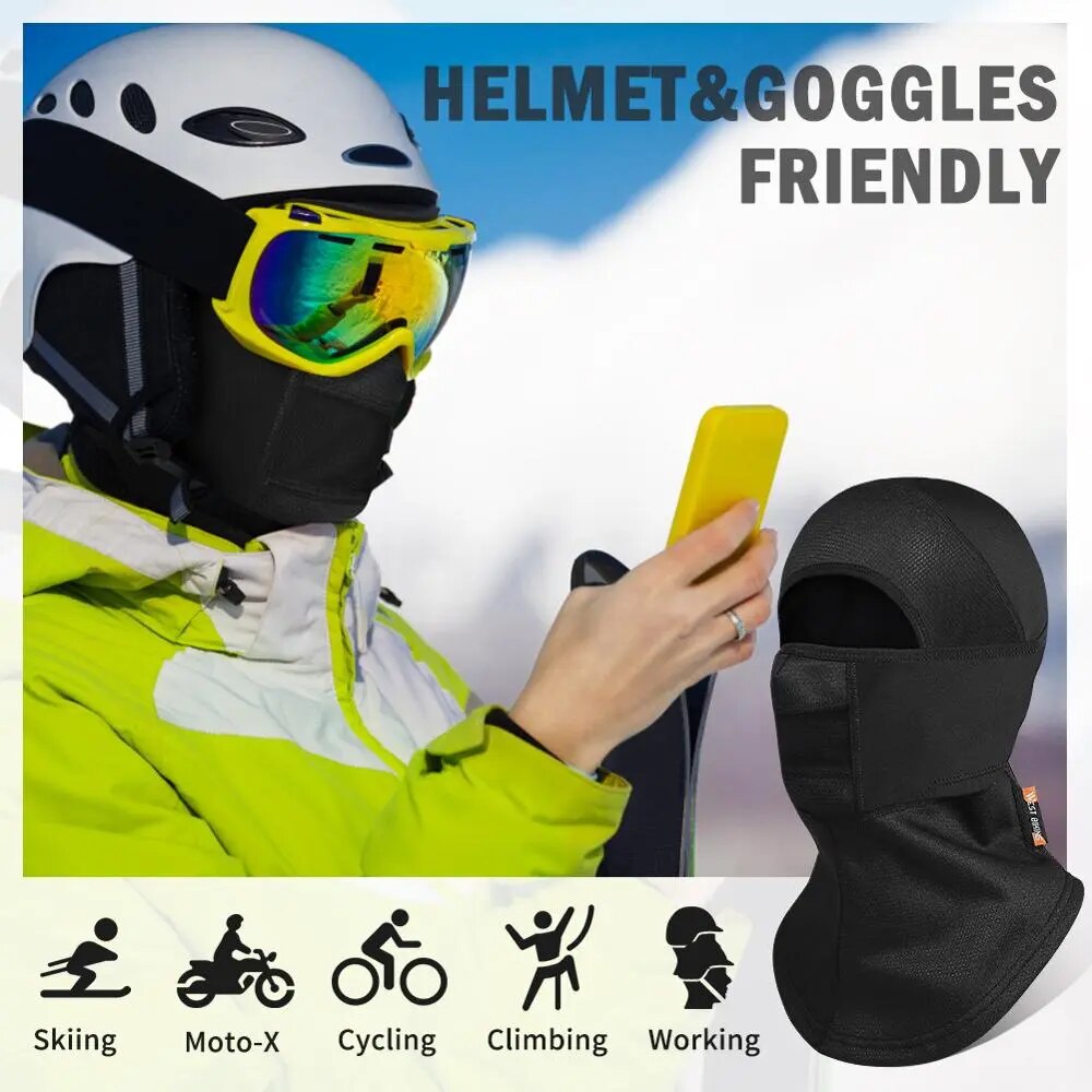 WEST BIKING Winter Sport Face Cover Warm Fleece Cycling Cap Bike Neck Warmer Men Women Running Scarf Ski Motorcycle Head Cap Hat