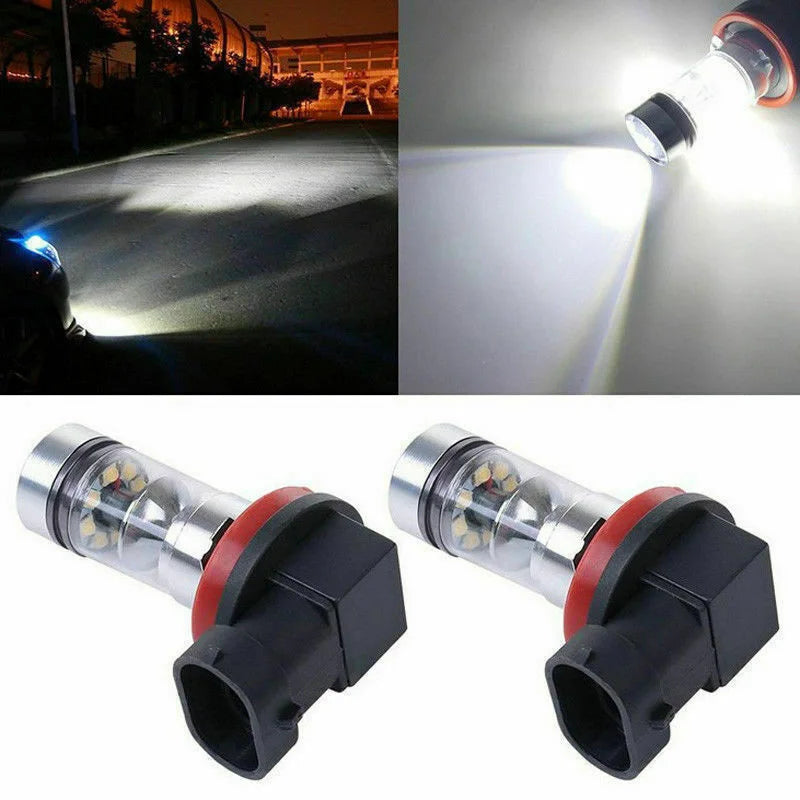 H11 H8 H10 9005 9006 H1H3 H7 H4 H16 Fog Lights Bulb 1100LM 6000K White light Car Driving Running Lamp Auto Leds DC 12V-28V