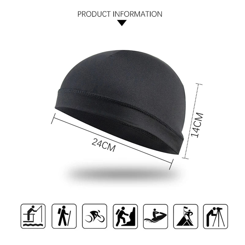 Summer Unisex Quick Dry Cycling Cap Anti-UV Hat Motorcycle Bike Bicycle Cycling Hat Anti-Sweat Inner Cap for Outdoor Sports Hat