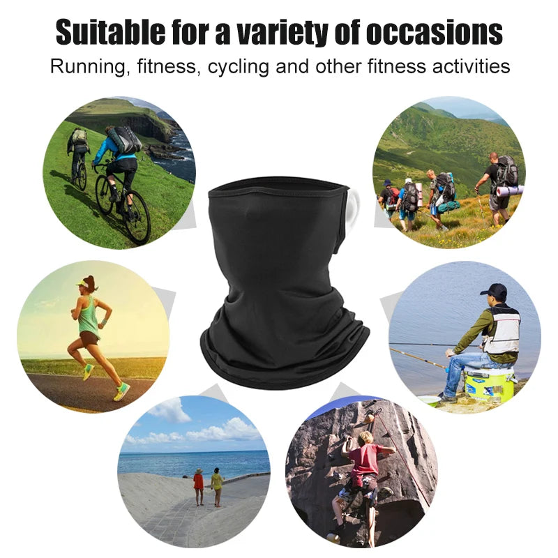 Outdoor Cycling Hiking Neck Scarf Bandana Bike Motorcycle Scarves Camping Hunting Running Face Mask Bandanas Scarf Women Men