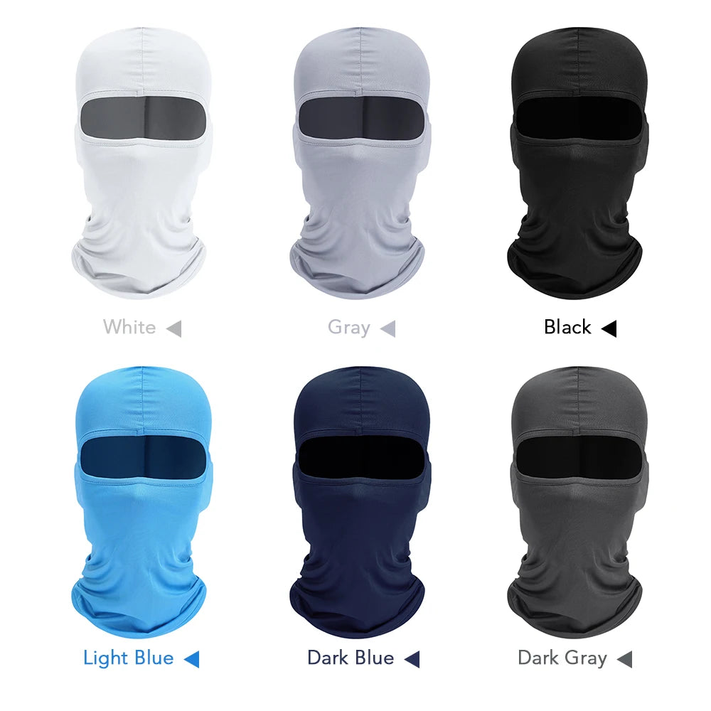 Men's Caps Cycling Balaclava Full Face Ski Mask Bicycle Hat Windproof Breathable Anti-UV Motocross Motorcycle Helmet Liner Hats