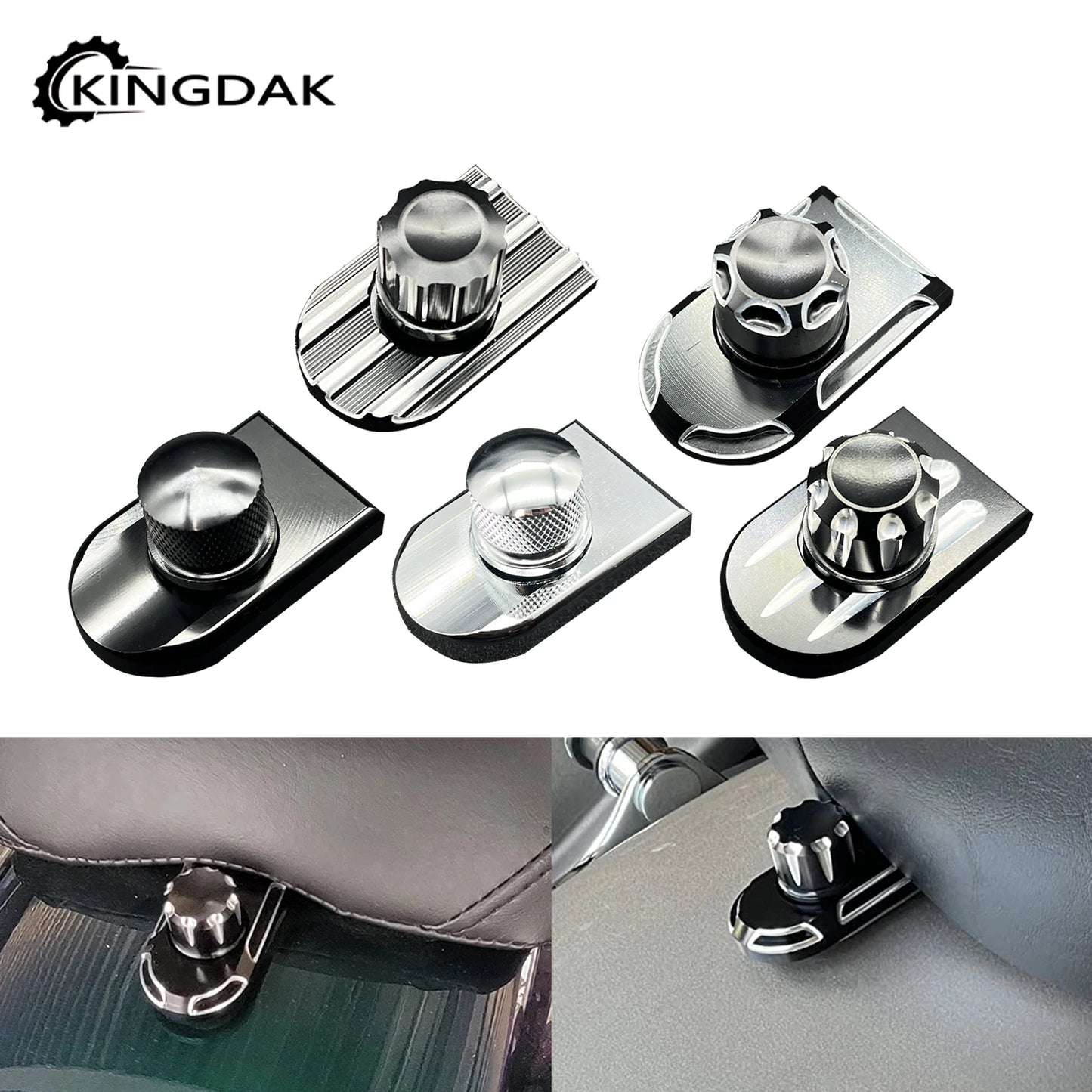 Motorcycle Rear Fender Seat Bolt Tab Screw Mount Knob Cover Fit For Harley Fatboy Touring Glide Softail Sportster XL Dyna